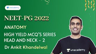 NEET PG | Head and Neck -2 | High Yield MCQs Series | Dr Ankit Khandelwal screenshot 1