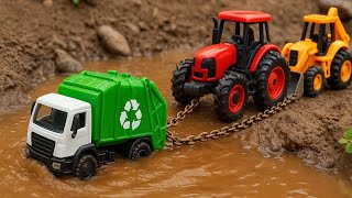 Pull It! Pull It! 🚒 Rescue Vehicles Work Together in the Mud | Car and Truck Songs