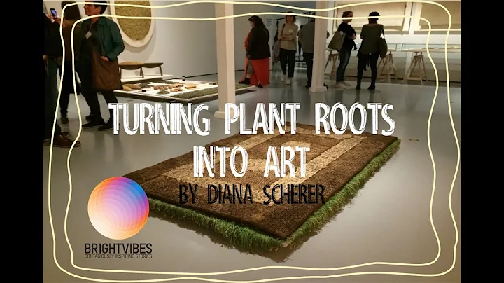 Artist Diana Scherer works with a living material ...