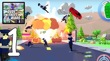 Dude Theft Wars: Online FPS‏ Gameplay Walkthrough Part 1 (Android,IOS)