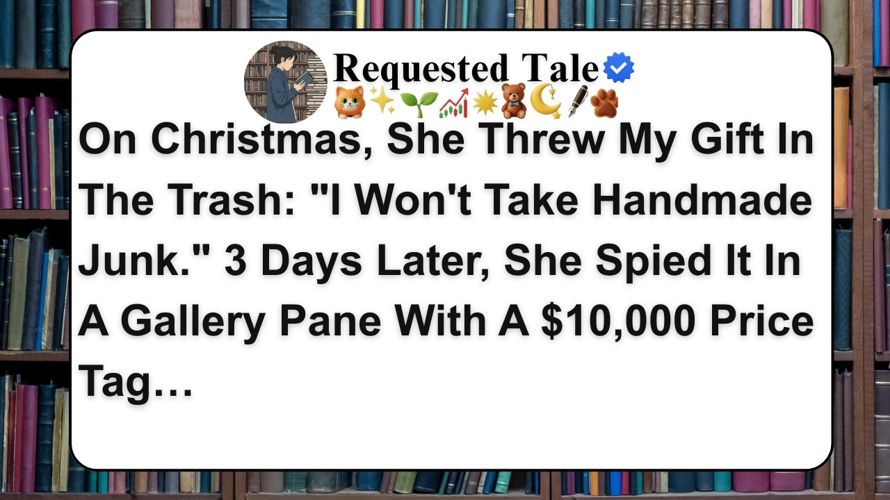 On Christmas, She Threw My Gift In The Trash: 