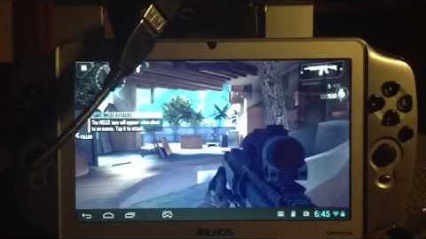 Modern combat 4 with PS3 Controller on Archos Tablet