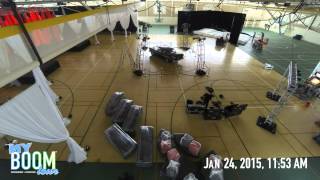 Stevenson High School Winter Fest 2015 -  2 Day Time Lapse - myBOOMtour - BOOM Entertainment