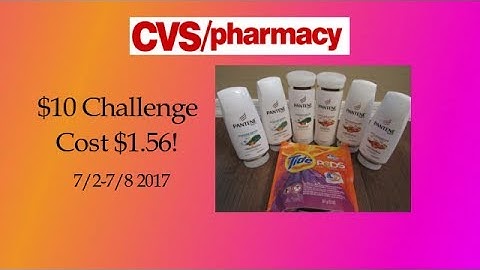 CVS $10 Challenge Success!! 7/2-7/8 2017