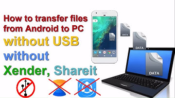 How to transfer files between mobile and PC without USB | Xender | Shareit wireless transfer