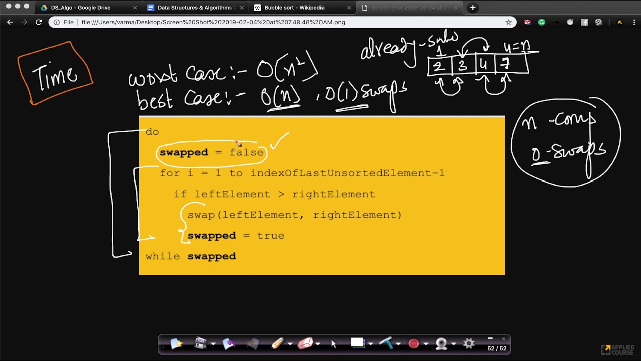 Bubble Sort – Algorithm, Source Code, Time Complexity