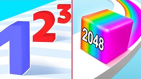 Number Master vs Jelly Run 2048 - ASMR android gameplay ( NOOB VS PRO VS HACKER VS GOOD )