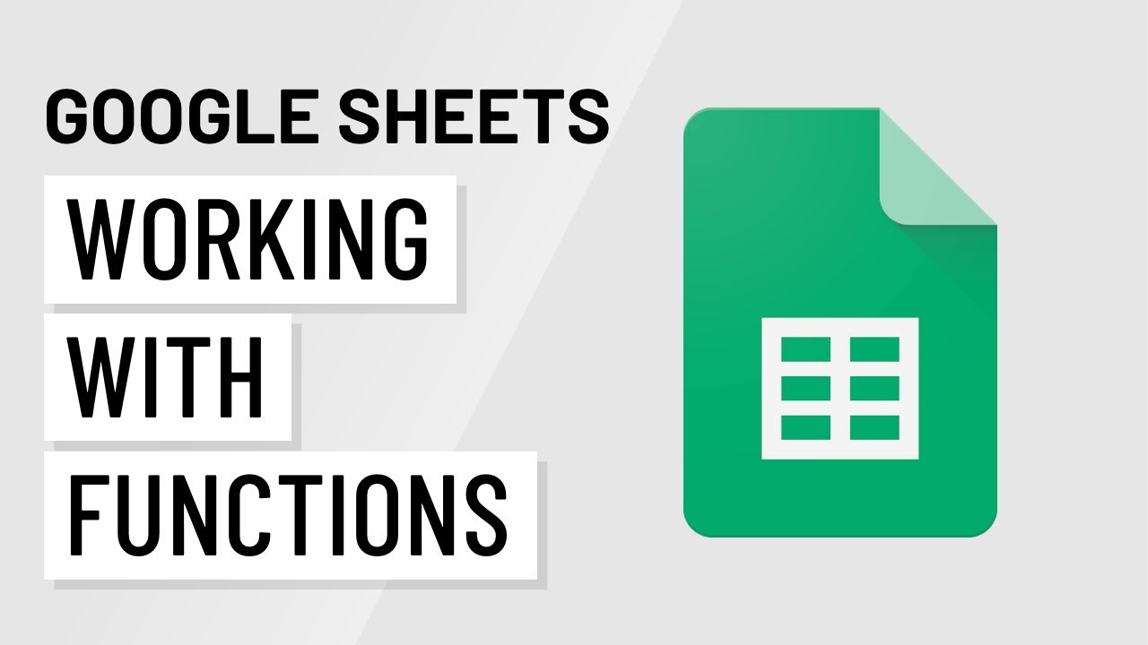 ⁣Google Sheets: Working with Functions