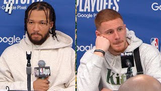 Jalen Brunson & Donte DiVincenzo talk Game 3 Loss vs Pacers, Postgame Interview