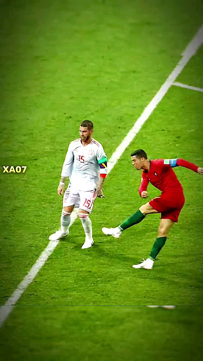 'Ronaldo' Destroying 'Sergio Ramos'😱🥶 #shorts #ronaldo #messi #shortsvideo
