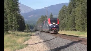 Grain Train, Oil Train, a Manifest, and a Late Empire Builder 4K