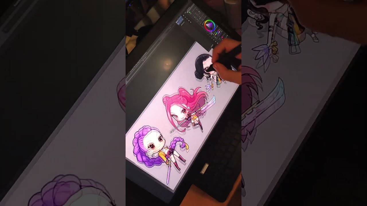 Turning The Huntrix Into Something You Can Touch Kpopdemonhunters Chibi Sticker Fanart