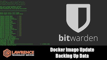 Backing up and Updating Self Hosted Bitwarden