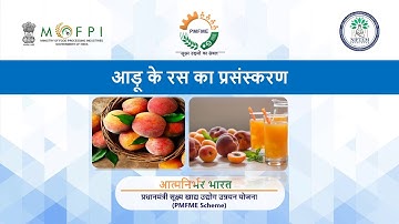 POWER POINT PRESENTATION ON PROCESSING OF Peach Juice- HINDI