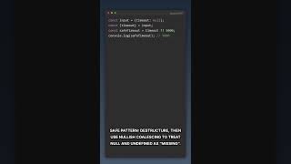 JavaScript Destructuring Defaults: Why `null` breaks your fallback