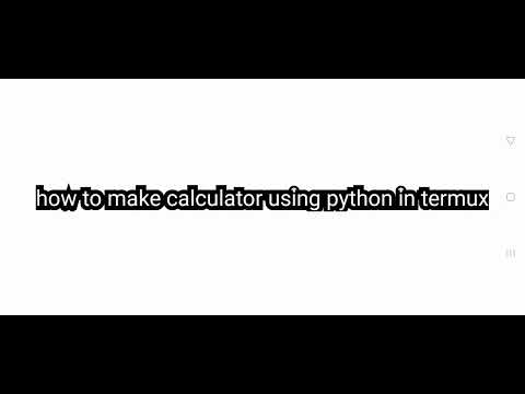 How to make calculator using python in termux ||