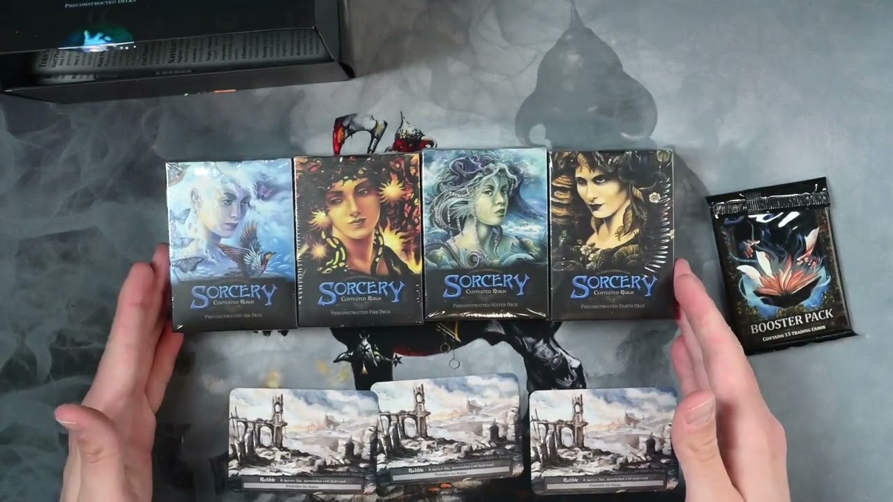 Unboxing Sorcery Contested Realm Alpha Preconstructed Decks - YouTube