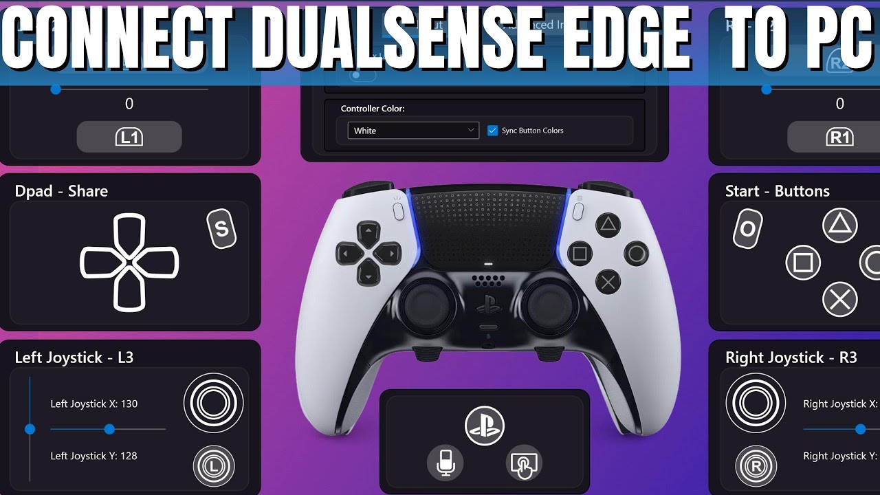 HOW TO CONNECT DUALSENSE EDGE CONTROLLER TO PC