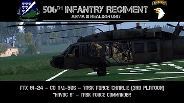 506th IRRU: FTX 01-24 - Task Force Charlie | "Havoc 6" | ArmA 3 Task Force Commander