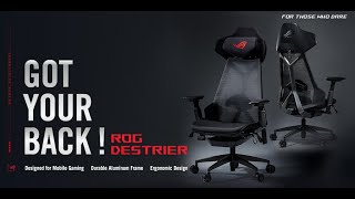 ASUS ROG Destrier Ergo Gaming Chair E-Tail, Unboxing and Cleaning video