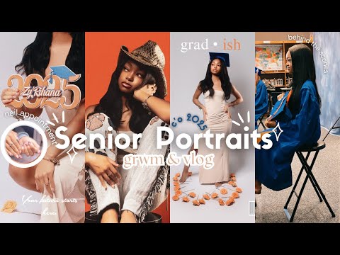 SENIOR PORTRAITS CLASS OF 2025| GRWM & VLOG | behind the scenes