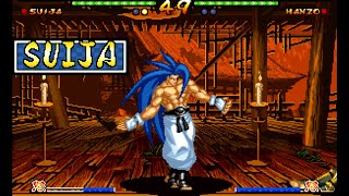 Samurai Shodown V: Suija playthrough lvl-4 【60fps】