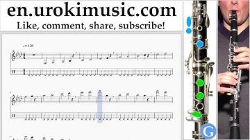 How to Play Clarinet Charlie Puth - Attention Tabs Part#1 exercises, scales um-i352