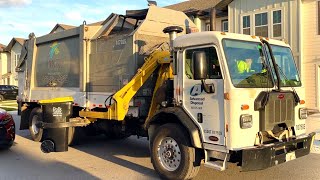Advanced Disposal Peterbilt Python Garbage Truck on Rowhome Recycle