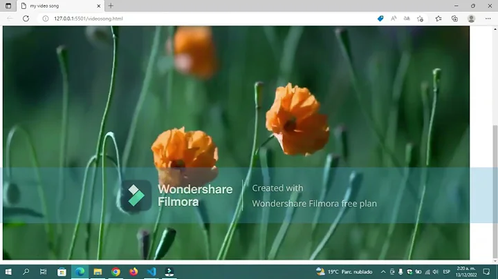 tutorial html. video cancion