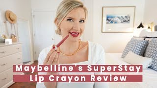 Maybelline's SuperStay Ink Crayon Swatch & Review