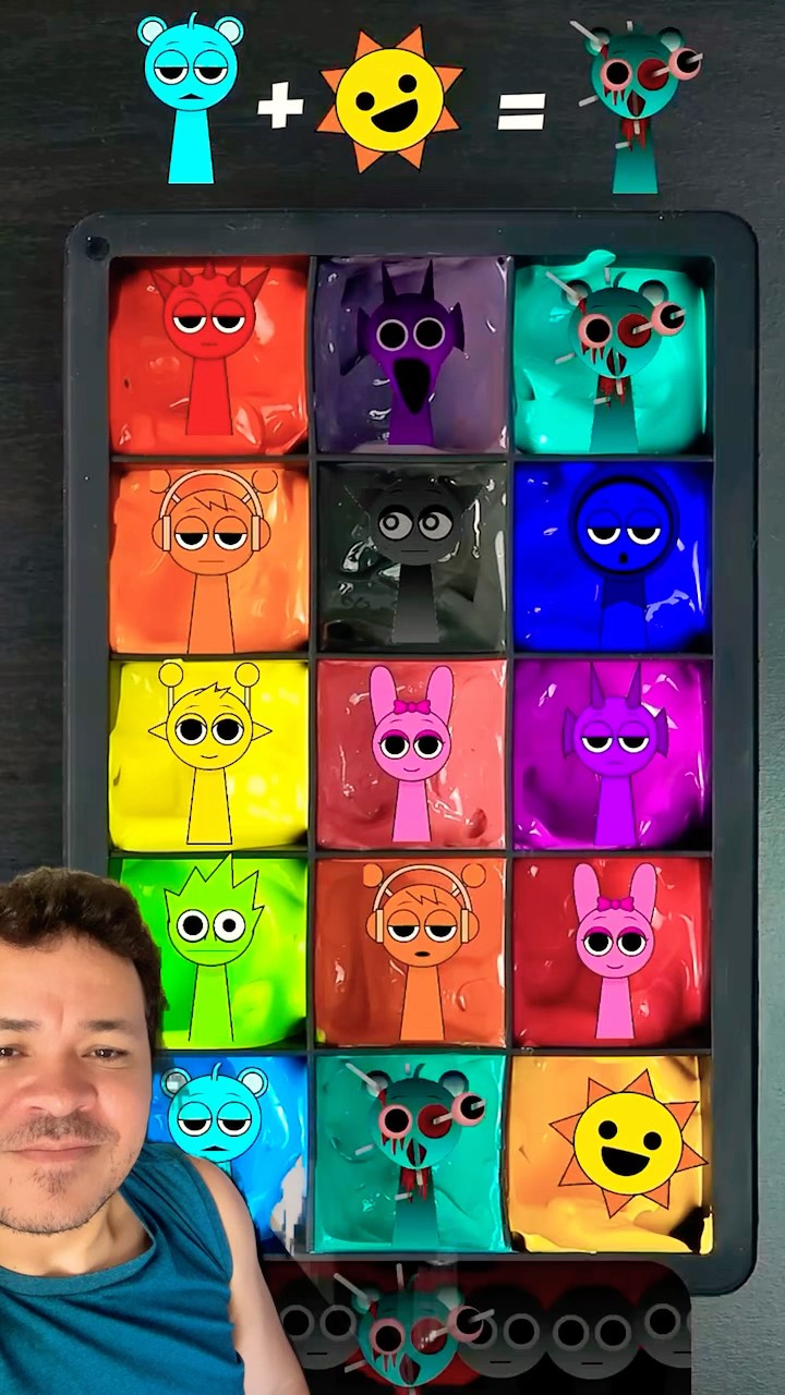 QUAL SPRUNKI É FORMADO QUANDO MISTURA AS CORES? #mayumigames #sprunki #shortsvideo