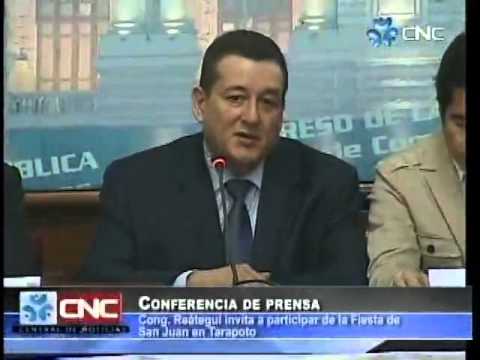 Congresista Rolando Reátegui invita a participar de la Fiesta de San Juan en Tarapoto parlamentarios gobierno de navarra
