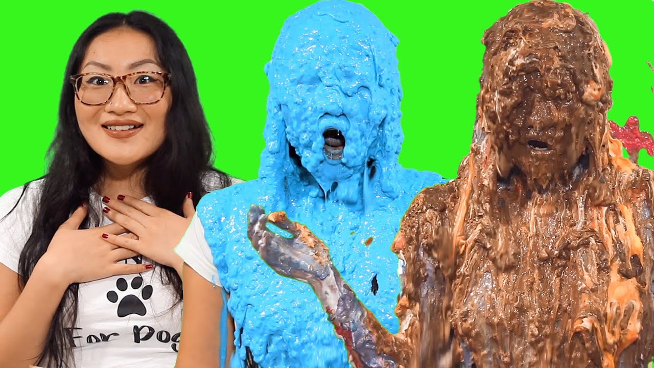 Hot Asian Woman Does Not Want To Be Slimed! - Hot Asian Woman Does Not Want To Be Slimed!