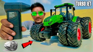 RC Farm Tractor Vs Turbo Jet Fan Track Unboxing & Testing  Chatpat toy TV