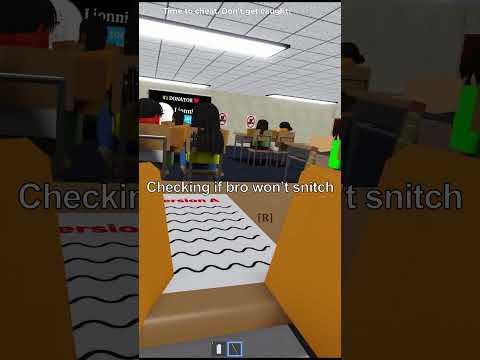 The Silent Agreement During a Test 🤝 | Cheating During Testing Roblox Meme