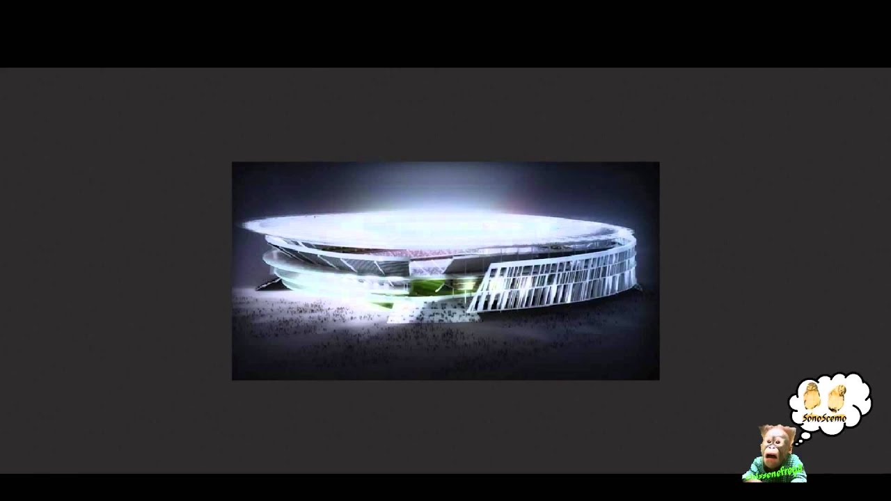 Nuovo stadio AS Roma come il Colosseo - YouTube