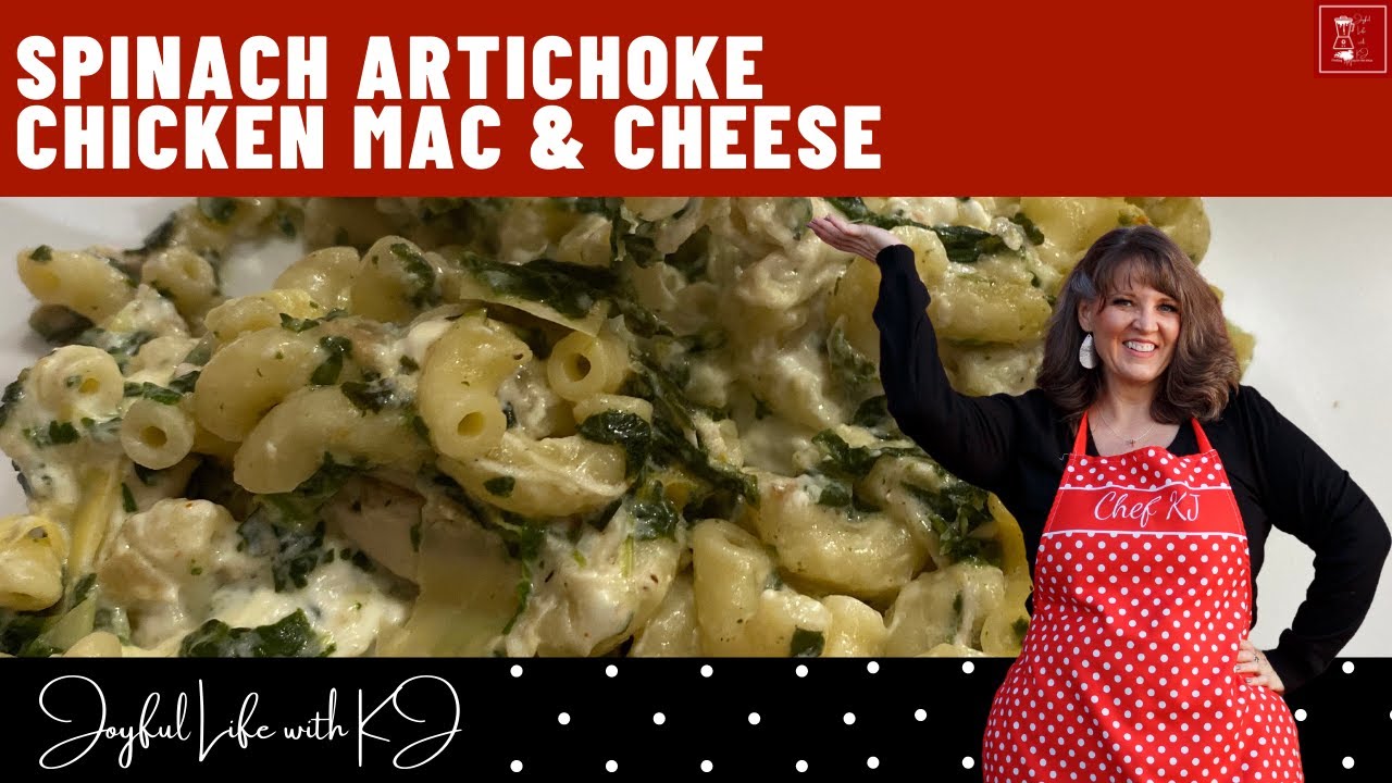 Spinach Artichoke Chicken Mac & Cheese! YouTube