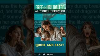 Free and unlimited AI story Generator! #tutorial