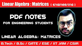 Linear Algebra Matrices Applied Mathematics Handwritten Notes Quantum Physics Wallah B.tech