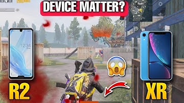 SHARP AQUOS R2 vs IPHONE XR | Device Matter?😱❤️ | 1v1 TDM❤️ PUBG MOBILE
