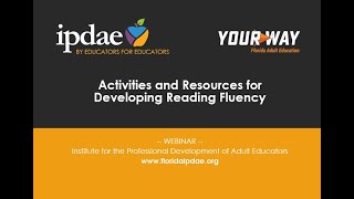 Activities and Resources for Developing Reading Fluency (Webinar)