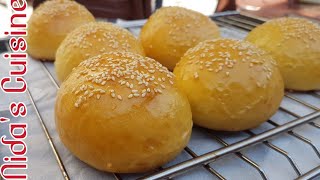 Burger Bun Recipe - Nida's Cuisine - Homemade Buns Recipe