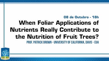 When foliar applications of nutrients really contribute to the nutrition of fruit trees?