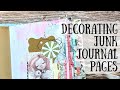 Decorating Junk Journal Pages | Inspiration - Page Embellishments 🦋 Shanouki 🦋🖌🖍