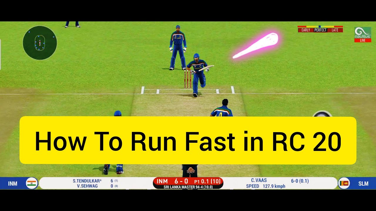 How to do Fast Running in Real Cricket 20 | How to run fast in Rc20 ...