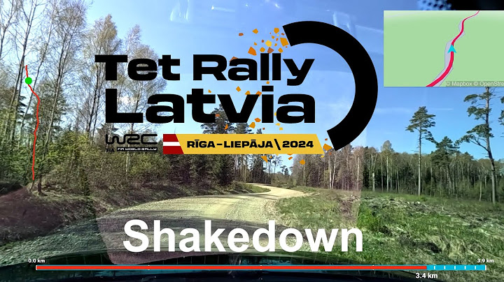 WRC Tet Rally Latvia 2024 Shakedown Cimdenieki recce onboard video