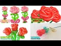 РОЗЫ ИЗ ШАРИКОВ 4 ИДЕИ подарок своими руками Balloon Rose TUTORIAL cómo hacer una rosa con globos