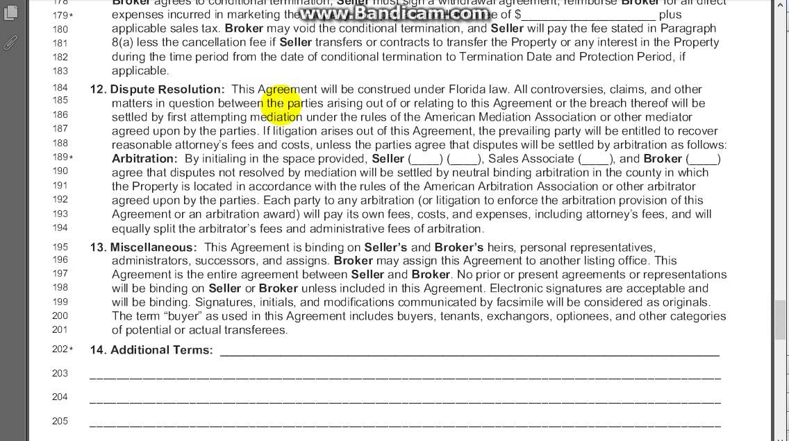 exclusive-right-of-sale-listing-agreement-section-11-12-13-14-youtube