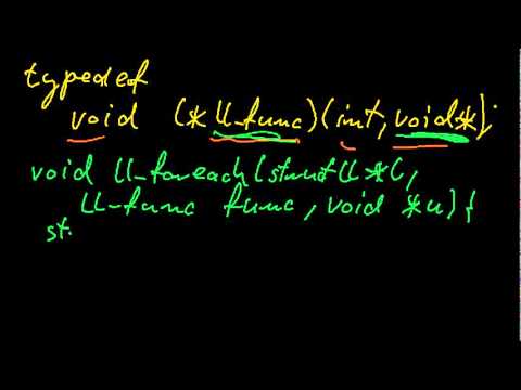 Gynvael's Videocast #7: linked list: API, callback