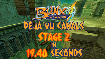 Blinx the Time Sweeper - Deja vu Canals - Stage 2, Speedrun - 19.40s